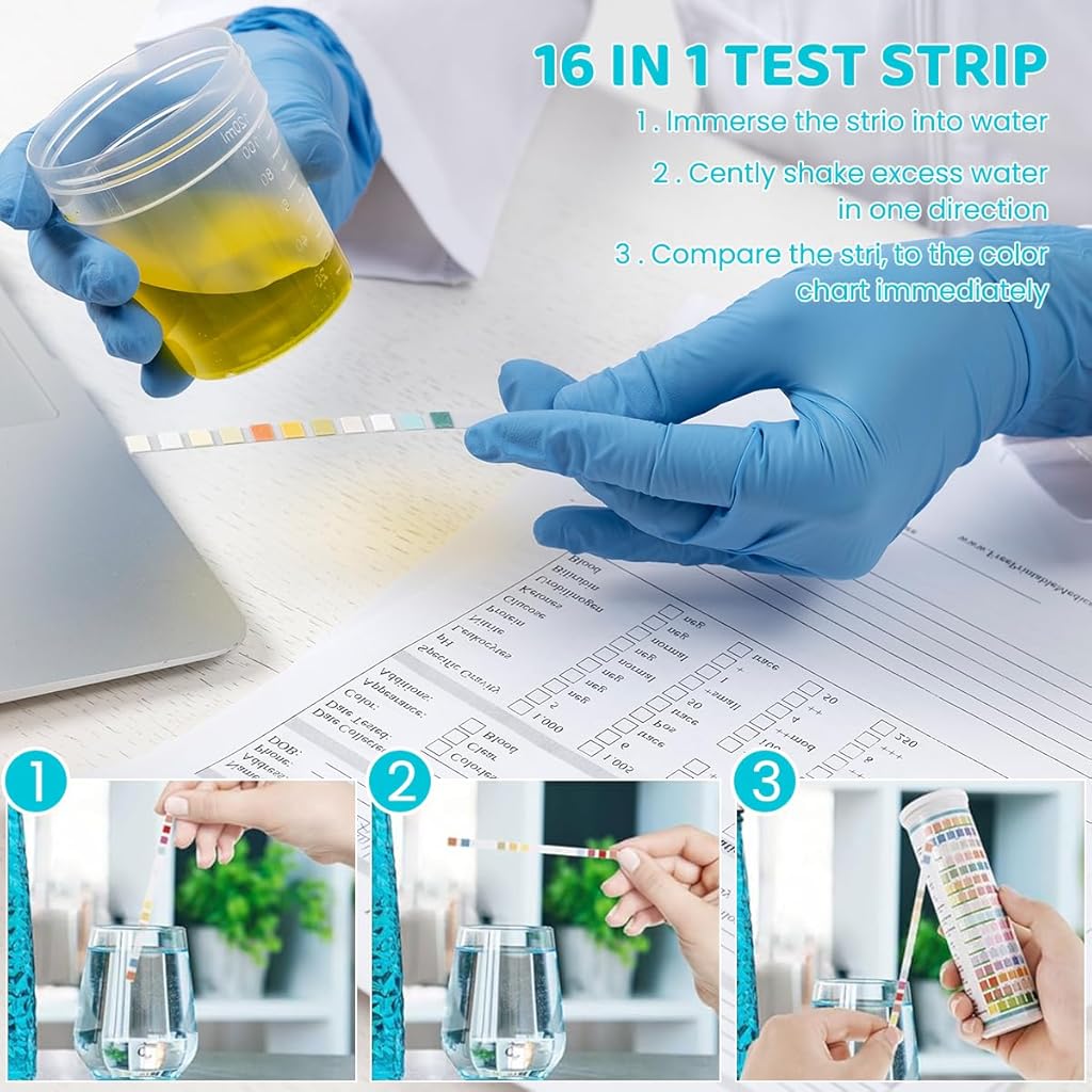 HASTHIP® 125-Count Water Testing Strips, 17 in 1 Water Qulity Test Strips for Swimming Pool Aquarium Test Strips Freshwater Saltwater Test Strips for Total Alkali Cyanuric Acid Residual Chlorine, More HASTHIP® 125-Count Water Testing Strips, 17 in 1 Water Qulity Test Strips for Swimming Pool Aquarium Test Strips Freshwater Saltwater Test Strips for Total Alkali Cyanuric Acid Residual Chlorine, More